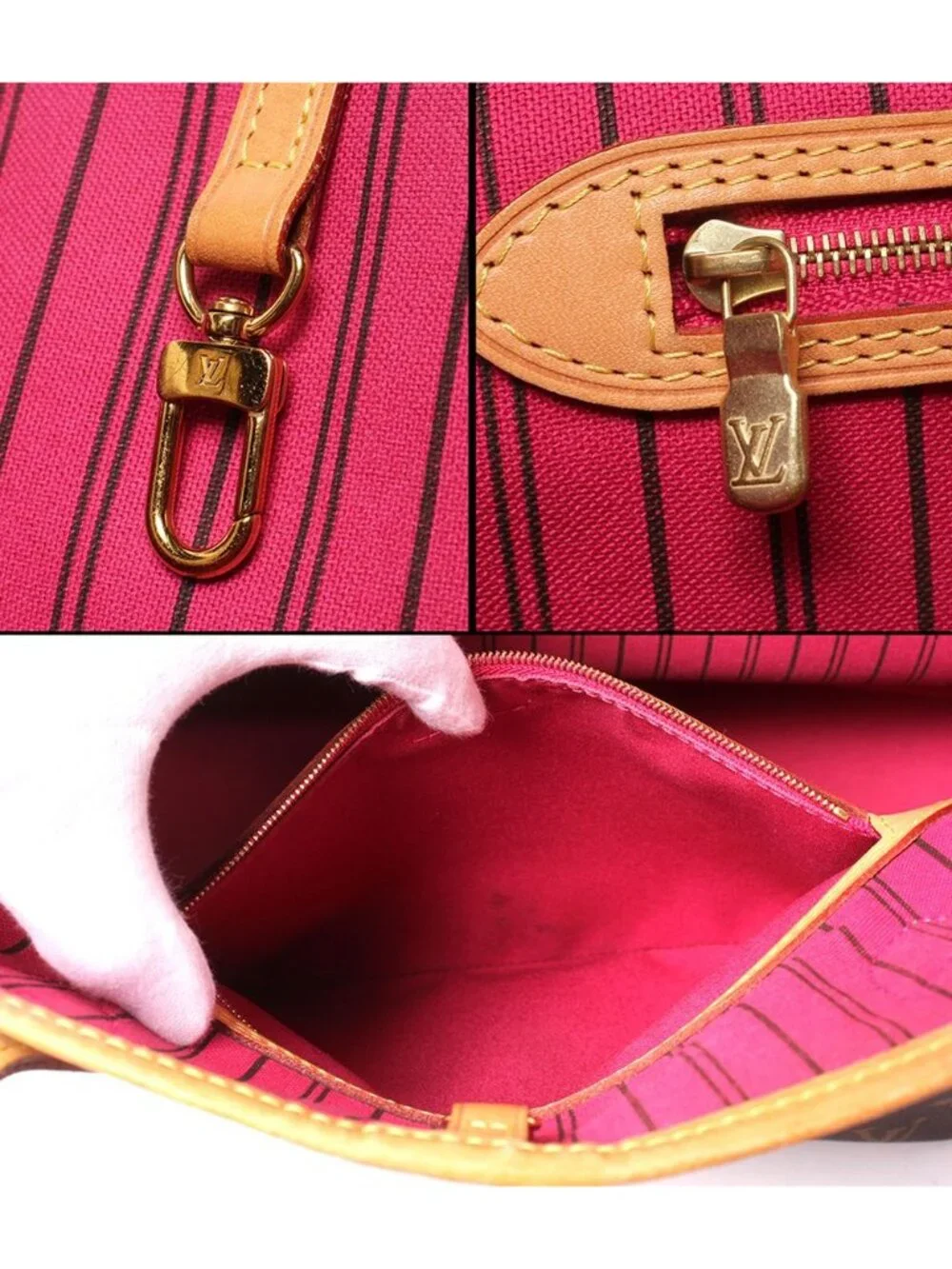 Louis Vuitton Tote Shoulder Bag Neverfull MM Monogram